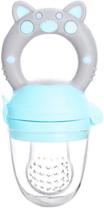 Agubugu Baby – Figürlü ve Kapaklı Meyve Emziği - Mavi