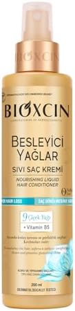 Bioxcin Besleyici Yağlar Sıvı Saç Kremi 200 ML - Sülfatsız, Kuru ve Yıpranmış Saçlar Saç Dökülme Karşıtı