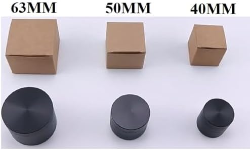 GRINDER Parçalayıcı Metal baharat öğütücü herb spice 4 katmanlı 40MM / 50MM / 63MM (KIMRIZI, 63MM)