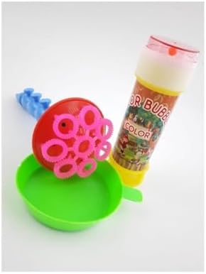 Borazan Şekilli Üflemeli Köpüklü Çoklu Baloncuk Yapma Oyuncak Seti MAVİ bambmNM924