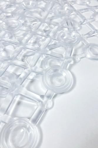 63x35 cm Vantuzlu Banyo ve Duşakabin Paspası – Silikon Vakumlu Kaymaz Zemin Paspası, Su Geçirmez Duş Paspası, Güvenli ve Konforlu Kullanım