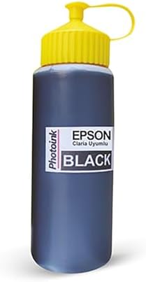 Epson T6641 Claria &L Serisi Yazıcı Uyumlu 500 ML Akıllı Siyah Mürekkep L100/110/200/210/220/300/310/355/455/550/800/810/850/1300/1800/L382/L386/L455/1455/L3050/L3060/L3070/L3050/L3060/L3070