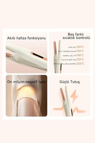 PLUZZ Saç Maşası Şarj Edilebilir Taşınabilir Iyonlu