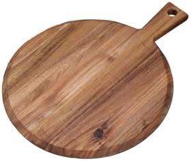Akasya Saplı Yuvarlak Sunum ve Kesme Tahtası - Akasya Peynir Sunum Tahtası 40 * 31 * 1.5cm