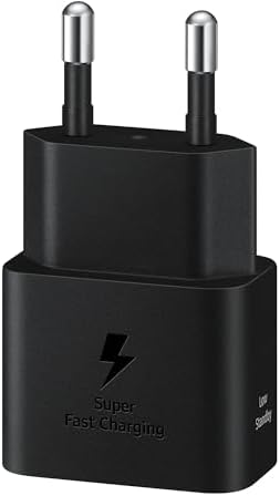 Hızlı şarj adaptörü, enerji tasarruflu şarj cihazı, USB-C veri kablosu, 25 Watt, siyah, EP-T2510X