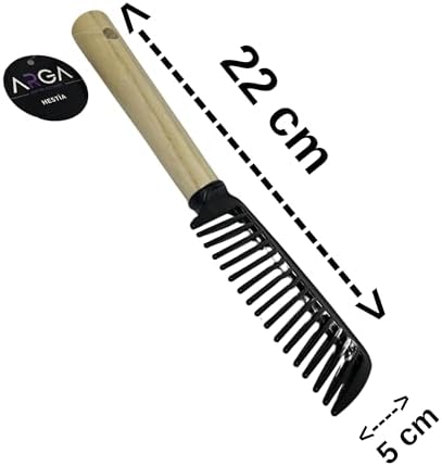 Açma Tarak Ahşap Tutamaç Siyah Başlık