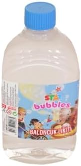 Star Bubbles Köpük 3 Adet Baloncuk Likiti Yedek Baloncuk Solüsyon 500 Ml
