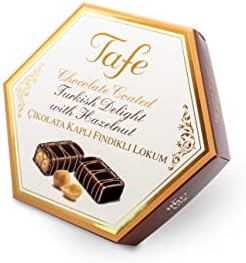 Tafe Altıgen Kutu Çikolata Kaplı Fındıklı Lokum 175gr