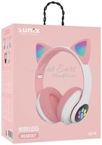 5.0 Kedi Kulak Üstü Bluetooth Kulaklık Pembe BLT-44