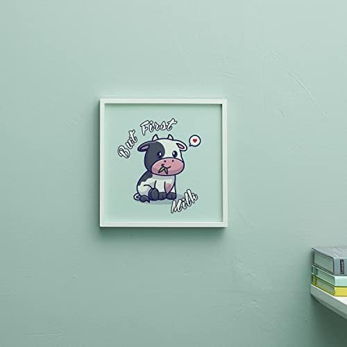 Bebek Odası İçin Sevimli İnek Tasarımlı Çerçeve
