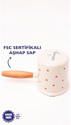 Cupid Ahşap Saplı Cezve (500Ml-6 Kişilik)