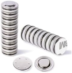 3M Yapışkanlı Rozet Mıknatısı Yuvarlak Yaka kartı mıknatısı İsimlik mıknatısı - 17mm çap - 5 set