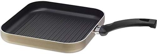 Amalfi Teflon Kaplama Izgara Tava, Teflon Ve Alüminyum, Siyah