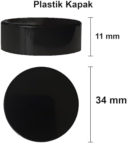 Afracam Mini Amber Cam Kavanoz, 10 ml Hacimli, Sızdırmaz Kapaklı, Krem ve Kozmetik Saklama Kutusu, Lip Balm 6 Adet