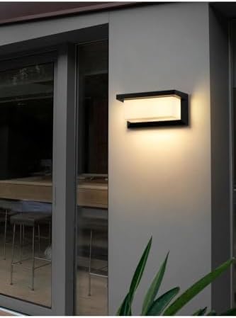 Bahçe Aydınlatması Led Işık 25cm E27 Duylu Zita Ultra Şapkalı Bahçe Duvar Aplik Su Geçirmez