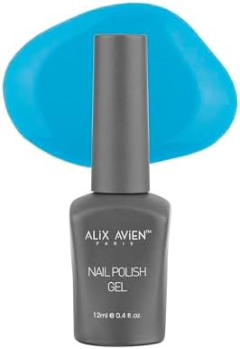 ALIX AVIEN Gök Mavi Kalıcı Oje 86-Yoğun Renk Veren Jel Oje 12 ml-Nail UV Gel Polish 86