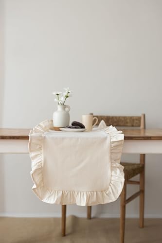 | Fırfırlı Runner 40 X 110 Cm (Bej)