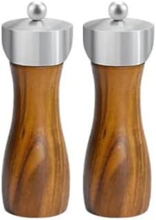 Akasya Komple Ahşap Gövdeli Tuz Karabiber Değirmeni Baharat Öğütücüsü 16 Cm - 2 Adet - 390