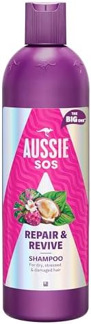 Aussie SOS Repair & Revive Kuru, Yıpranmış ve Hasar Görmüş Saçlar için Şampuan 500ml