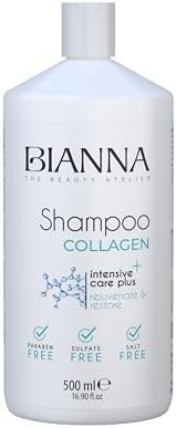 Bianna Kolajen Tuzsuz Sülfatsız Ve Parabensiz Canlandırıcı Ve Koruyucu Saç Bakım Şampuanı - 500 ml