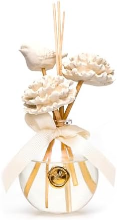 MİSSİ 230 ml Top Şişe Seramik Taş Çubuklu Hanımeli Oda Kokusu