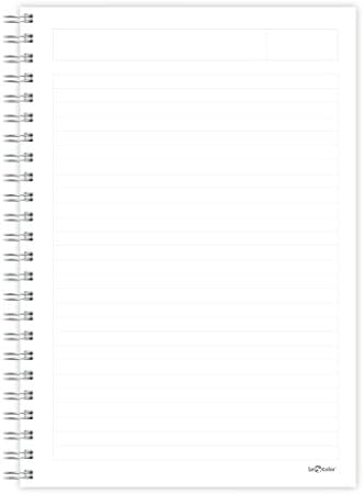 Le Ofis Defter Spiralli Çizgili Kırmızı