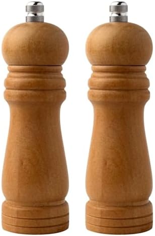 Bambu Gövdeli Komple Ahşap Tuz Karabiber Değirmeni Baharat Öğütücüsü Orta Boy 16 Cm 2 Adet