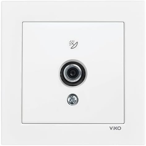 55 Beyaz Uydu Prizi F Konnektörlü Sonlu C1 Mekanizma