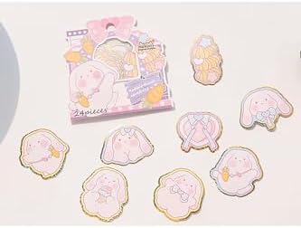 GUGUK Sevimli Tavşan Temalı 24 Adet Seti • Bullet Journal