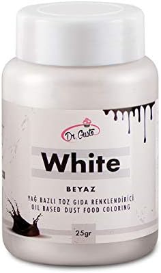 Dr.Gusto Yağ Bazlı Toz Gıda Boyası 25 Gr Beyaz