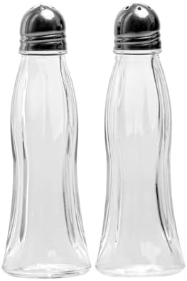 Cam Tuzluk Karabiberlik 2'li Tuzluk Salty Tuz Karabiberlik