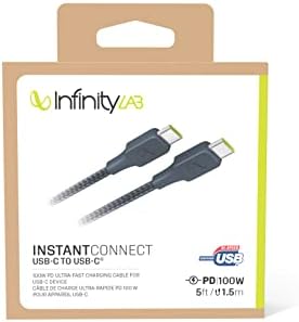 by - InstantConnect Kablo USB-C USB-C,Mavi,1.5m