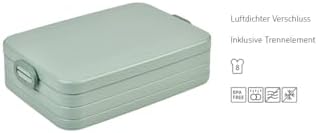 - Yemek kutusu A break large – Bölmeli beslenme kutusu – 8 tereyağı ekmeği için uygundur – 1500 ml – Canlı mavi