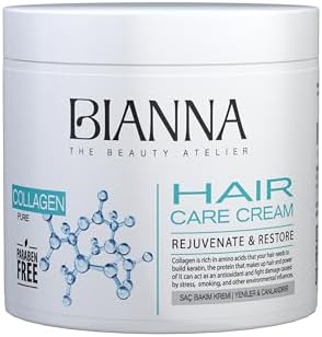 Bianna Saç Kremi Collagen Canlandıran ve Güneşten Koruyan Saç Bakım Kremi - 500ml