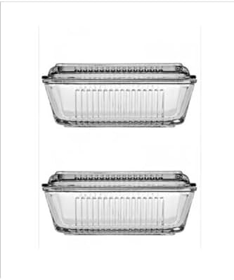 Cam Tereyağı Saklama Kabı 2 Li Tereyağlık 97711