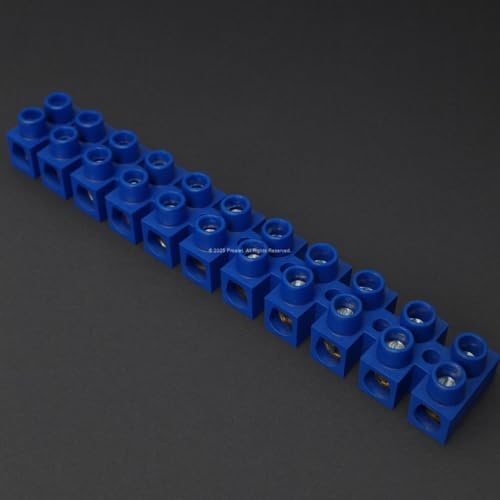 Sıralı Klemens, 12'li, No:1, Yüksek Dayanıklı, Vidalı Bağlantı, 0.50-4mm² Kablo Uyumu, Plastik, Elektrik Bağlantı Aksesuarı, Elektrikçi Malzemesi, Vidalı Klemens Bloğu