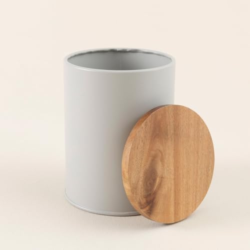 Agni Akasya Metal Kavanoz 16x14 cm