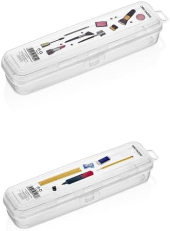 Çok Amaçlı Şeffaf Saklama Kutusu – Kalemlik, Diş Fırçası Kutusu, Makyaj Organizeri, Seyahat ve Ev Kullanımı İçin