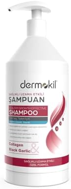 Dermokil Kolajen ve Siyah Sarımsak Sağlıklı Uzama Etkili Şampuan 1 L