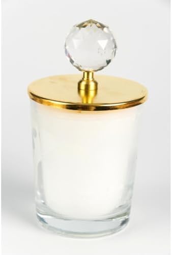 - Altın Kristal Top Tepelikli Bardak Mum 1 Ader