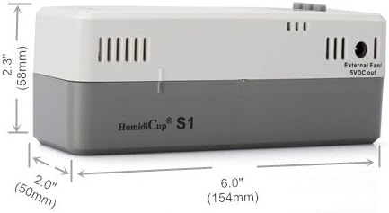 S1 Elektronik Puro Nemlendirici, 40-150 Sayım Masaüstü Nemi için Küçük Boyut,% 40 ila% 90 Ayar Aralığı, Kararlı Nem Kontrolü