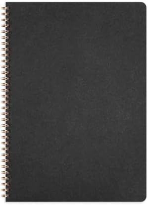 A4 Siyah Karton Kapak 70 Yaprak 110 gram Düz Çizgisiz Not Defteri