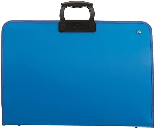 Proje Çantası Mavi, 38x55 cm, Askılı Taşıma, Kalemlikli, Sert Kapaklı, El Yormayan Ergonomik Kulp
