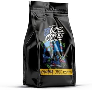 Meryem Boz's Coffee Colombia Çekirdek Kahve, Orta Kavrulmuş, Dengeli Tat,%100 Arabica, Karamel ve Meyvemsi Notalar, 500 g