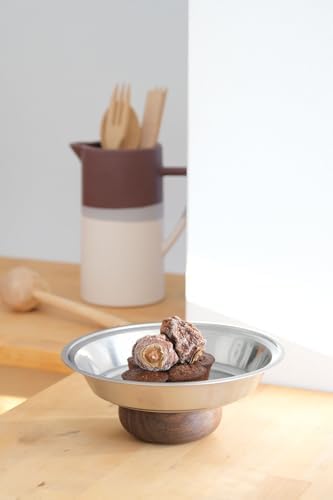 & Ahşap Ayaklı 21 Cm Salata Kısır Meyve Sunum Tabağı