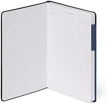 - Not defteri, puantiyeli, orta, 192 sayfa, yumuşak PU kapak, FSC® sertifikalı kağıt, beyaz kağıt 100 g/m², çift kitap ayracı, lastik bant, 13 x 21 cm, renk Galaktik Mavi