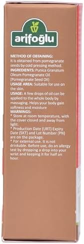 Arifoğlu Kuşburnu Çekirdeği Yağı 20ml - Soğuk Sıkım, Doğal Cilt Bakımı, Zengin Vitamin C | Arifoğlu Rosehip Seed Oil 20ml - Cold Pressed, Natural Skincare, Rich in Vitamin C