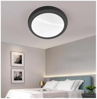 20W Siyah Ledli Tavan Armatürü 6400K Beyaz Işık - Siyah Kasa