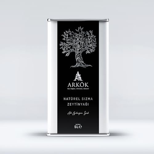 Arkök Natürel Sızma Zeytinyağı 5 Lt - Kuzey Ege - Soğuk Sıkım
