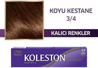 Wella Koleston Single Tüp Boya 3/4 Koyu Kestane